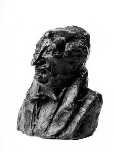 Las cargas de bustos de las "Celebridades del Medio Derecho". Caricatura de Alexandre Simon Pataille (1781-1857), magistrado y diputado. "El gourmet". Escultura de Honoré Daumier (1808-1879) siglo XIX. Inv L 48.24 Dim en cm H 17 x L 1 Museo de Bellas Artes de Honoré Daumier