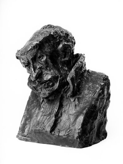Las cargas de bustos de las "Celebridades del Justo Medio" Caricatura de Joachim Gaudry (1790-1865), magistrado. Triste hasta la muerte. Escultura de Honoré Daumier (1808-1879) siglo XIX de Honoré Daumier