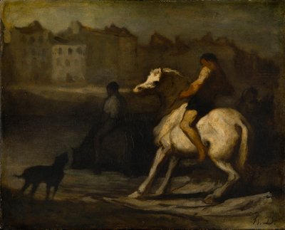 El abrevadero de Honoré Daumier