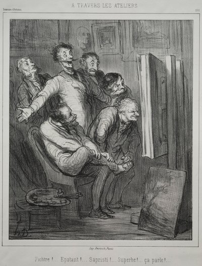 A través de los estudios, 1862 de Honoré Daumier