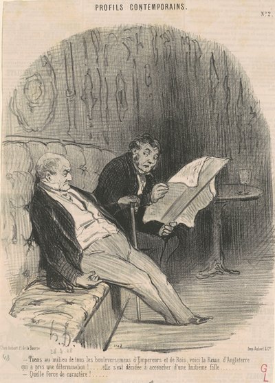Tiens au milieu de ...bouleversemens ... de Honoré Daumier