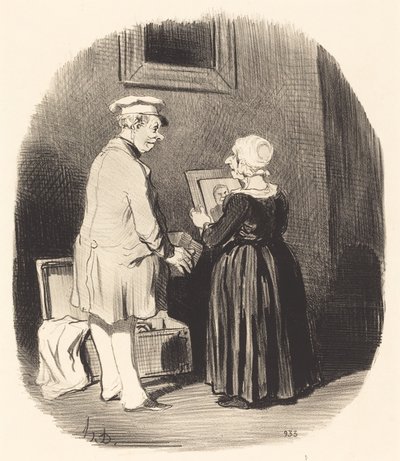 Toma, mi esposa, aquí está mi retrato... de Honoré Daumier