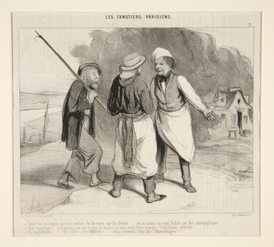 ¡Aquí! Yo que pensaba que acabábamos de descubrir una isla desierta de Honoré Daumier