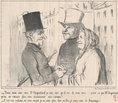 Toma, amigo mío, aquí está el Sr. Chapoulard... de Honoré Daumier
