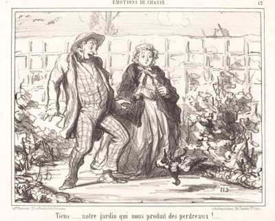 ¡Mira... nuestro jardín... produce perdices!... de Honoré Daumier
