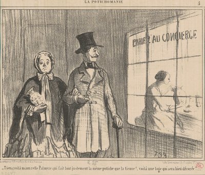 Mira, ahí está la señorita Palmyre que hace... de Honoré Daumier