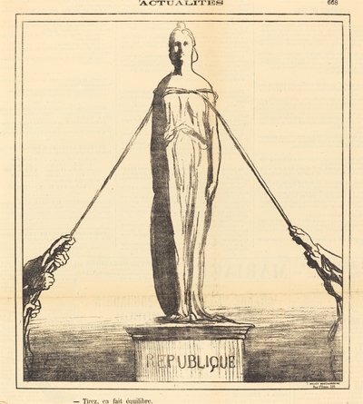 Tira, eso equilibra de Honoré Daumier