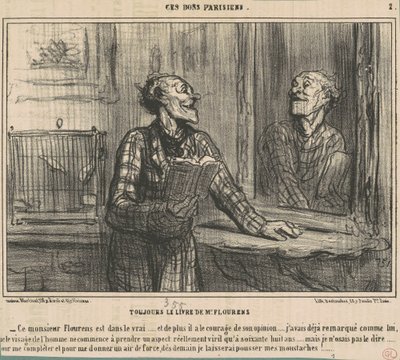 Siempre el libro de M. Flourens de Honoré Daumier