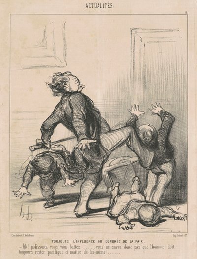 Siempre la influencia del congreso de la paz de Honoré Daumier