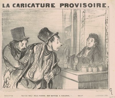¿Todo está pagado? No hemos hecho...saludo de Honoré Daumier