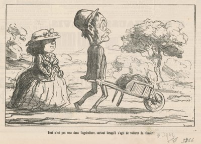 No todo es color de rosa en la agricultura... de Honoré Daumier