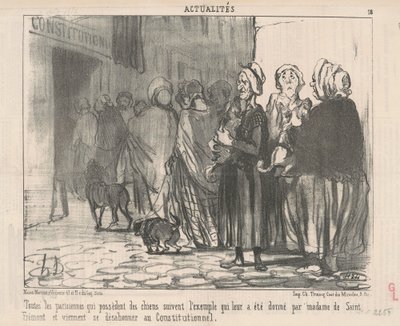 Todas las parisinas que poseen perros de Honoré Daumier