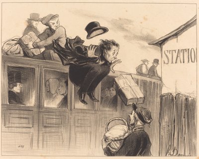 Treinta segundos de estación de Honoré Daumier