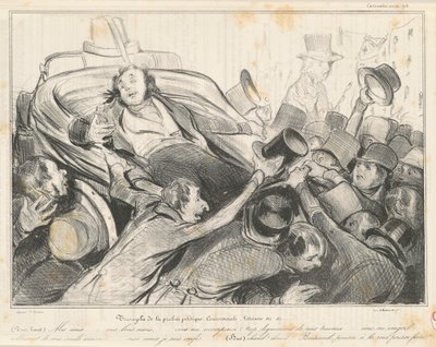 Triunfo de la Probidad Política Comercial de Honoré Daumier