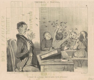 Triste destino de los profesores de Honoré Daumier