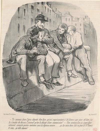 Tú conoces bien al gran diputado de enfrente... de Honoré Daumier