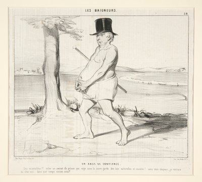 Un abuso de confianza. ¡¡Los Miserables!! ¡robar de la cárcel a un abogado que nada al amparo de las leyes naturales y sociales! de Honoré Daumier