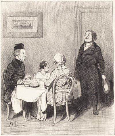 Un Amigo es un Cocodrilo... de Honoré Daumier