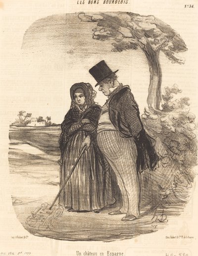 Un castillo en España de Honoré Daumier