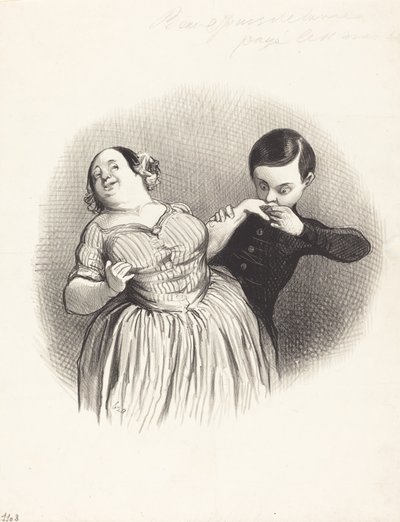 Un Comienzo Galante de Honoré Daumier