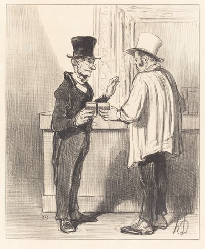 Un defensor... conversando... en su gabinete habitual de Honoré Daumier