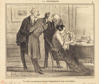 Un falso jarrón de Japón haciendo... de Honoré Daumier