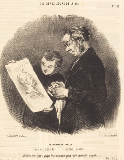 Un homenaje filial de Honoré Daumier