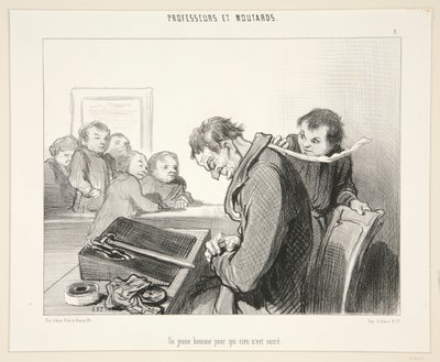 Un joven para quien nada de Honoré Daumier