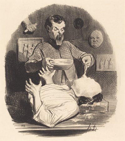 Un señor que quiere darse la satisfacción... de Honoré Daumier