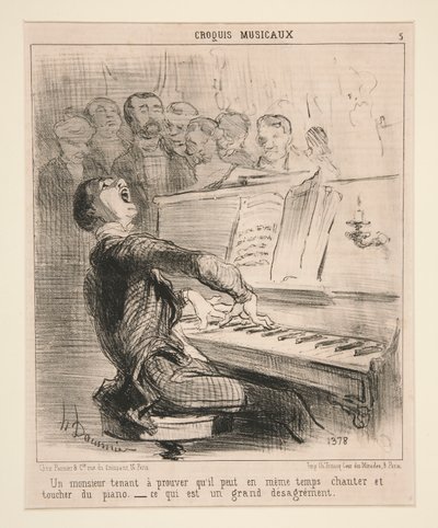 Un caballero que quiere demostrar que de Honoré Daumier