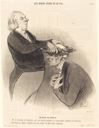 Un premio de poesía de Honoré Daumier