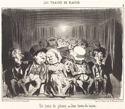 Un tren de placer de Honoré Daumier