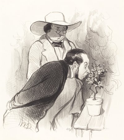 Un triunfo de botánico de Honoré Daumier
