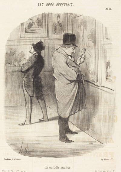 Un verdadero aficionado de Honoré Daumier