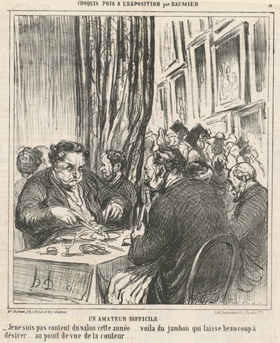 Un aficionado difícil de Honoré Daumier