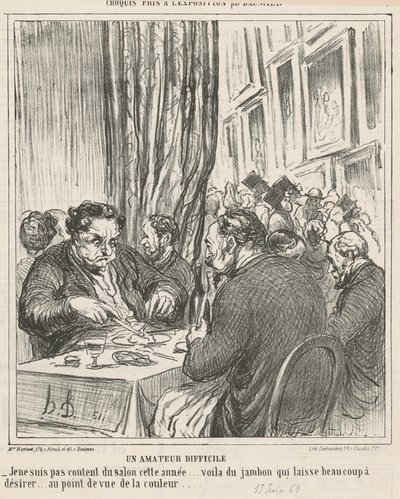 Un aficionado difícil de Honoré Daumier
