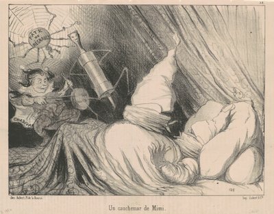 Una pesadilla de Mimi de Honoré Daumier