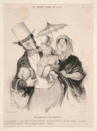 Un domingo ? la campaña, #17 de de Honoré Daumier