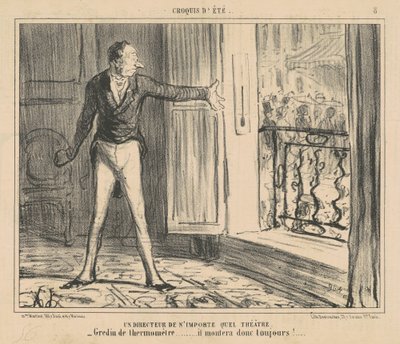 Un director de cualquier teatro de Honoré Daumier