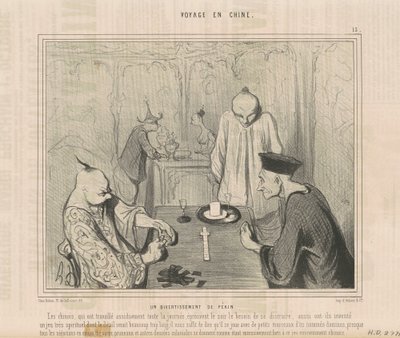 Un entretenimiento de Pekín de Honoré Daumier