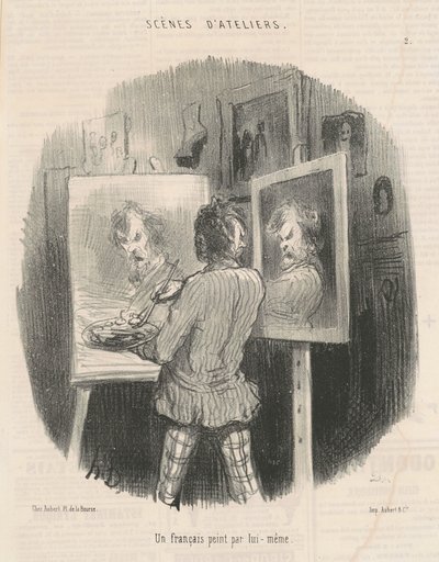 Un francés pintado por él mismo de Honoré Daumier