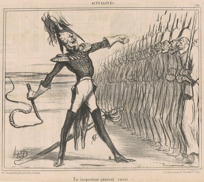 Un inspector general ruso de Honoré Daumier