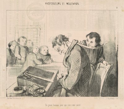 Un joven para quien nada es sagrado de Honoré Daumier