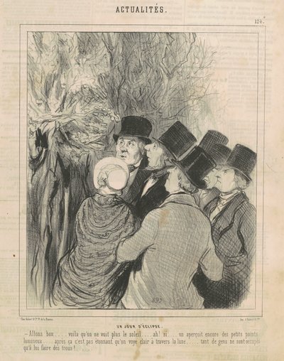 Un día de eclipse de Honoré Daumier