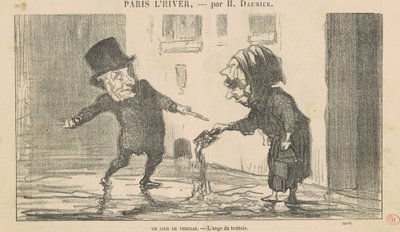 Un día de hielo de Honoré Daumier