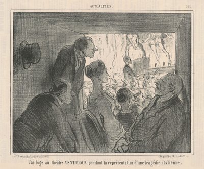 Un palco en el teatro Ventadour de Honoré Daumier