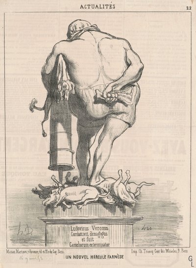 Un nuevo Hércules Farnesio de Honoré Daumier