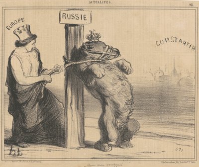 Un oso contrariado de Honoré Daumier