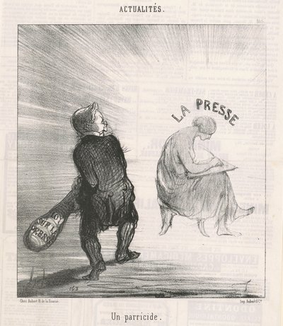 Un parricidio de Honoré Daumier