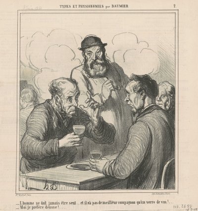Un filósofo de Honoré Daumier